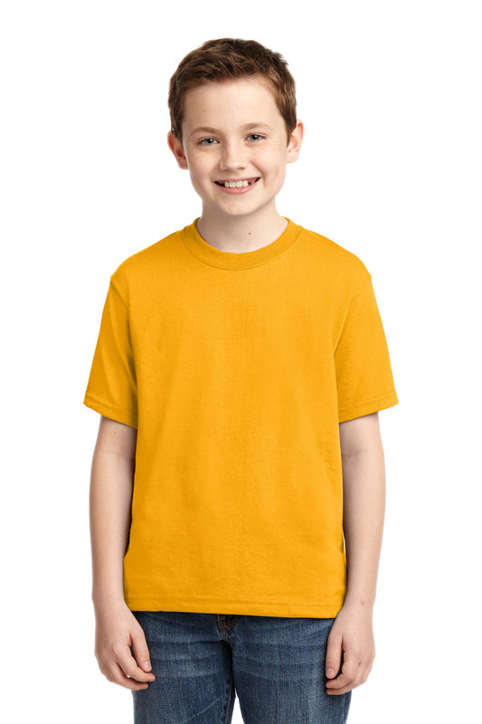 JERZEES® - Youth Dri-Power® 50/50 Cotton/Poly T-Shirt. 29B [Gold] - DFW Impression