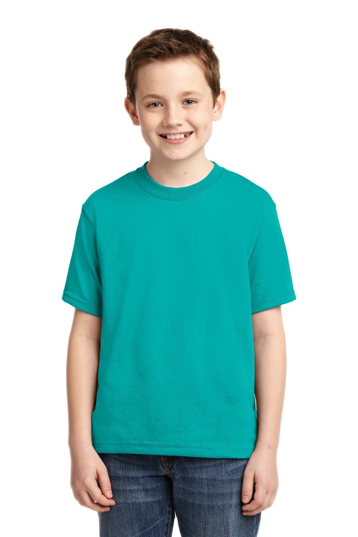 JERZEES® - Youth Dri-Power® 50/50 Cotton/Poly T-Shirt. 29B [Jade] - DFW Impression