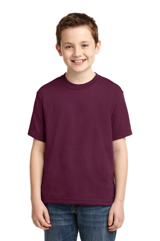 JERZEES® - Youth Dri-Power® 50/50 Cotton/Poly T-Shirt. 29B [Maroon] - DFW Impression