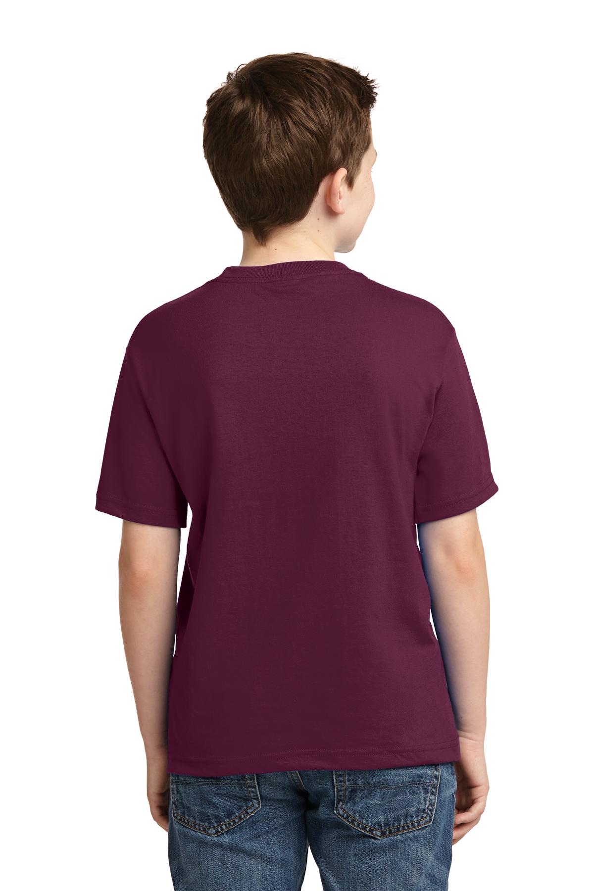 JERZEES® - Youth Dri-Power® 50/50 Cotton/Poly T-Shirt. 29B [Maroon] - DFW Impression