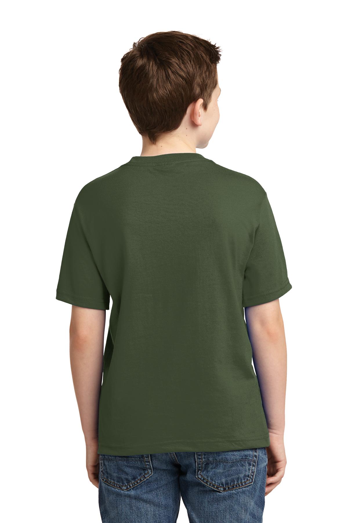 JERZEES® - Youth Dri-Power® 50/50 Cotton/Poly T-Shirt. 29B [Military Green] - DFW Impression