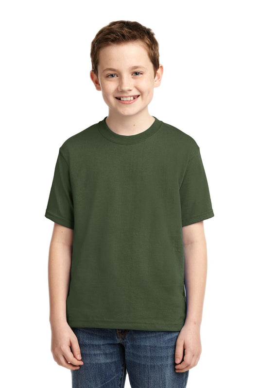 JERZEES® - Youth Dri-Power® 50/50 Cotton/Poly T-Shirt. 29B [Military Green] - DFW Impression