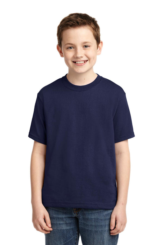 JERZEES® - Youth Dri-Power® 50/50 Cotton/Poly T-Shirt. 29B [Navy] - DFW Impression