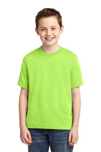 JERZEES® - Youth Dri-Power® 50/50 Cotton/Poly T-Shirt. 29B [Neon Green] - DFW Impression