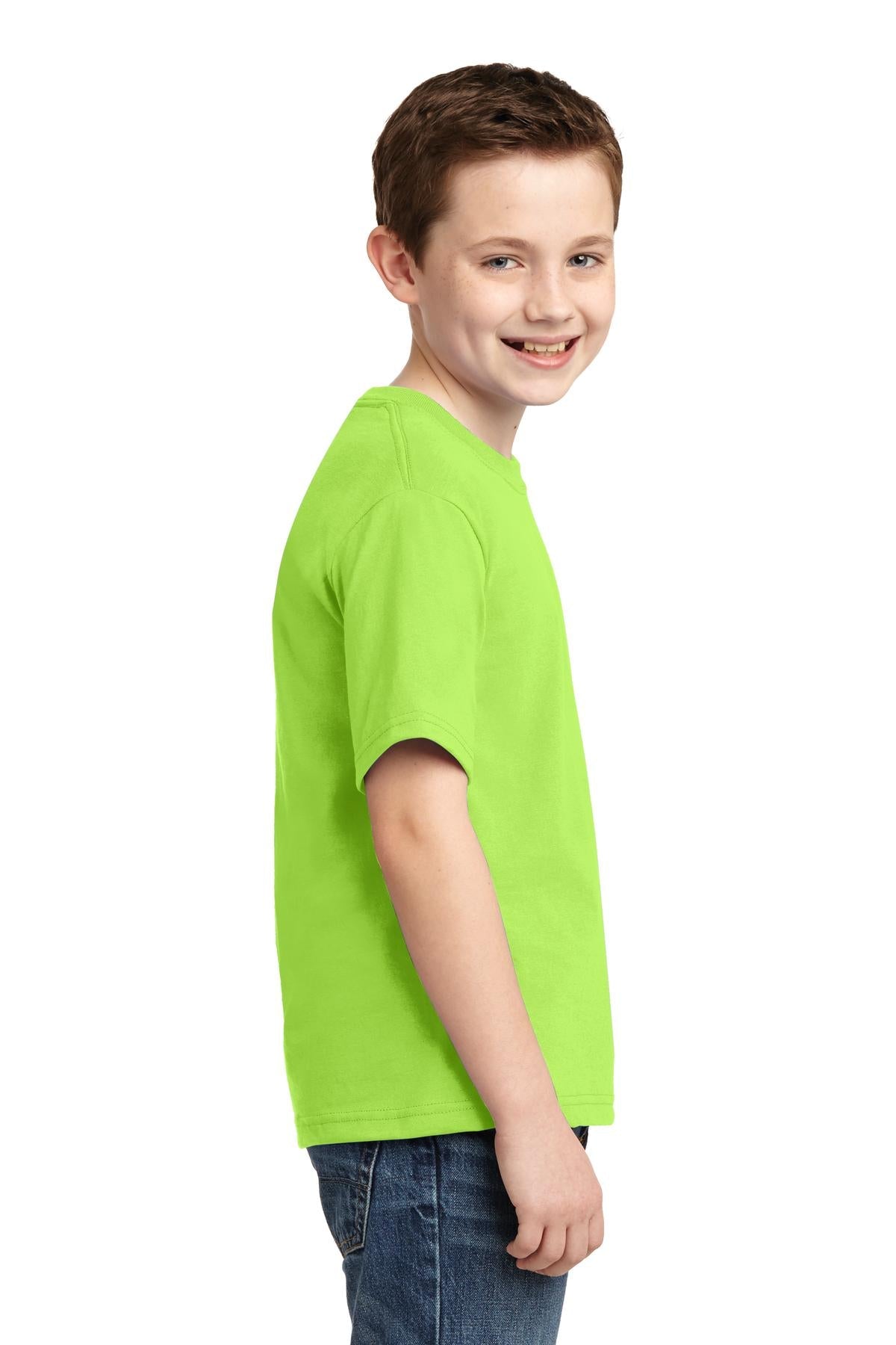 JERZEES® - Youth Dri-Power® 50/50 Cotton/Poly T-Shirt. 29B [Neon Green] - DFW Impression