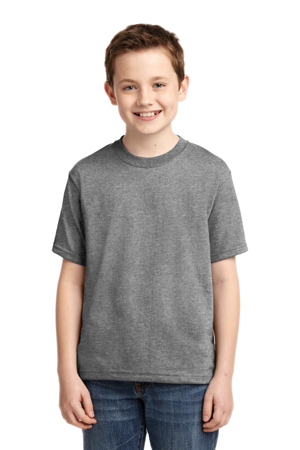 JERZEES® - Youth Dri-Power® 50/50 Cotton/Poly T-Shirt. 29B [Oxford] - DFW Impression