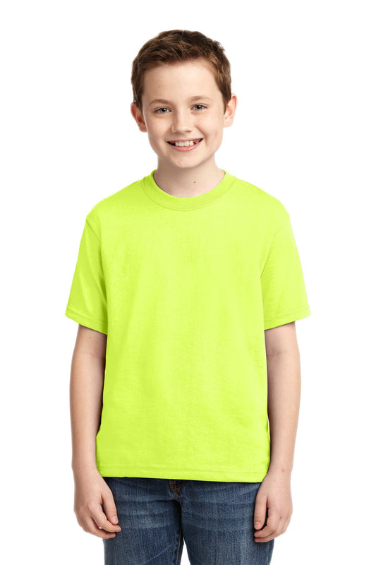 JERZEES® - Youth Dri-Power® 50/50 Cotton/Poly T-Shirt. 29B [Safety Green] - DFW Impression