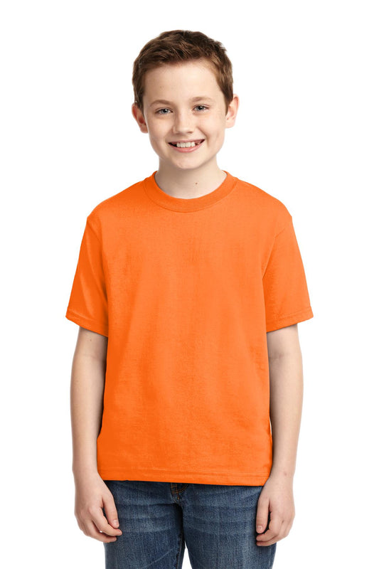 JERZEES® - Youth Dri-Power® 50/50 Cotton/Poly T-Shirt. 29B [Safety Orange] - DFW Impression