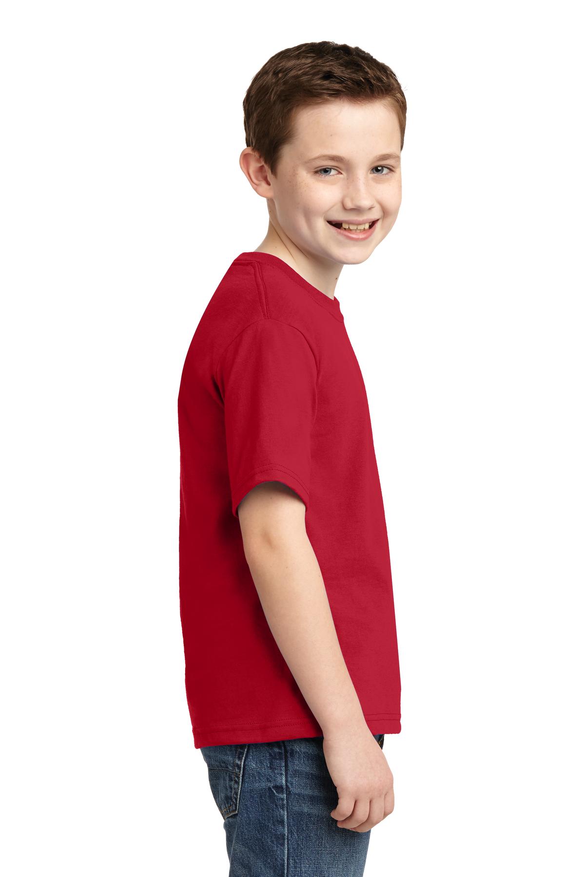 JERZEES® - Youth Dri-Power® 50/50 Cotton/Poly T-Shirt. 29B [True Red] - DFW Impression