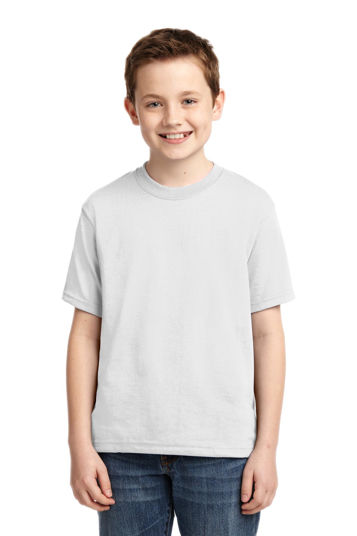 JERZEES® - Youth Dri-Power® 50/50 Cotton/Poly T-Shirt. 29B [White] - DFW Impression