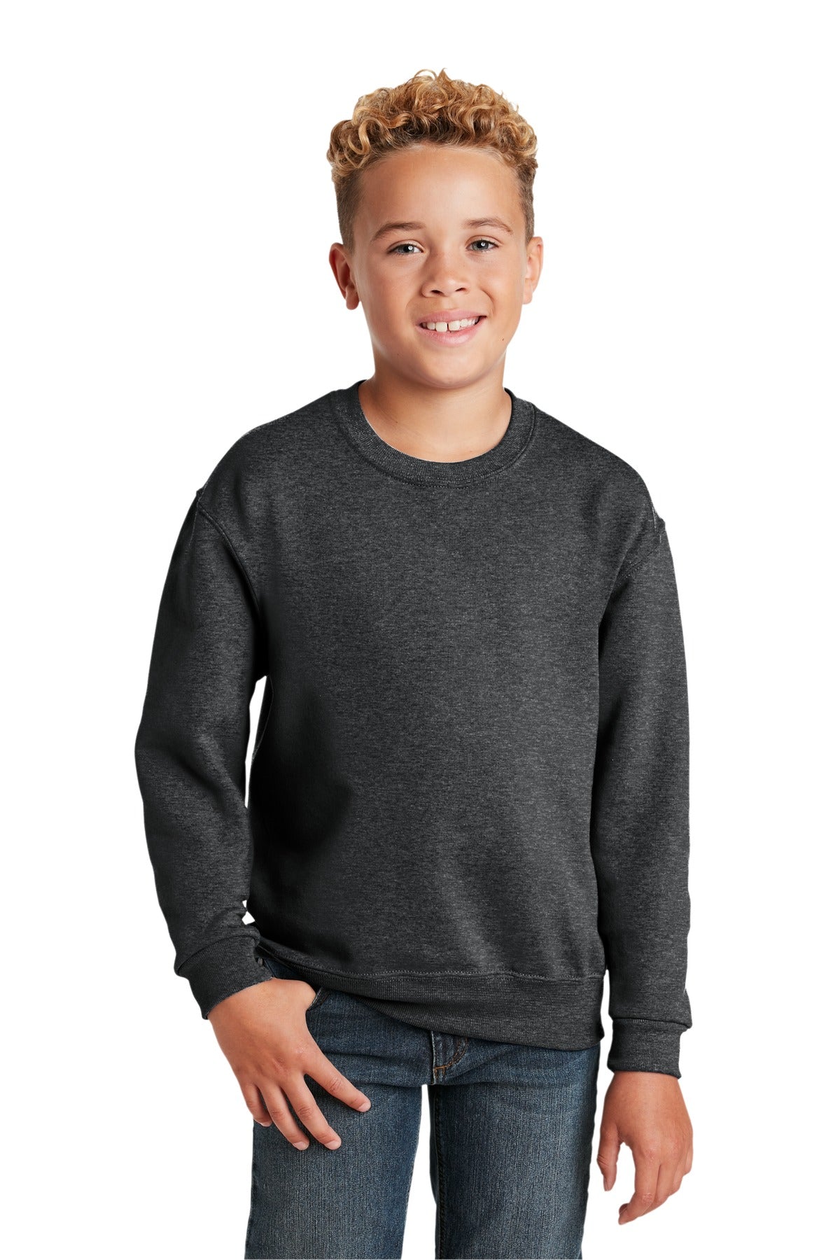 JERZEES® - Youth NuBlend® Crewneck Sweatshirt. 562B - DFW Impression