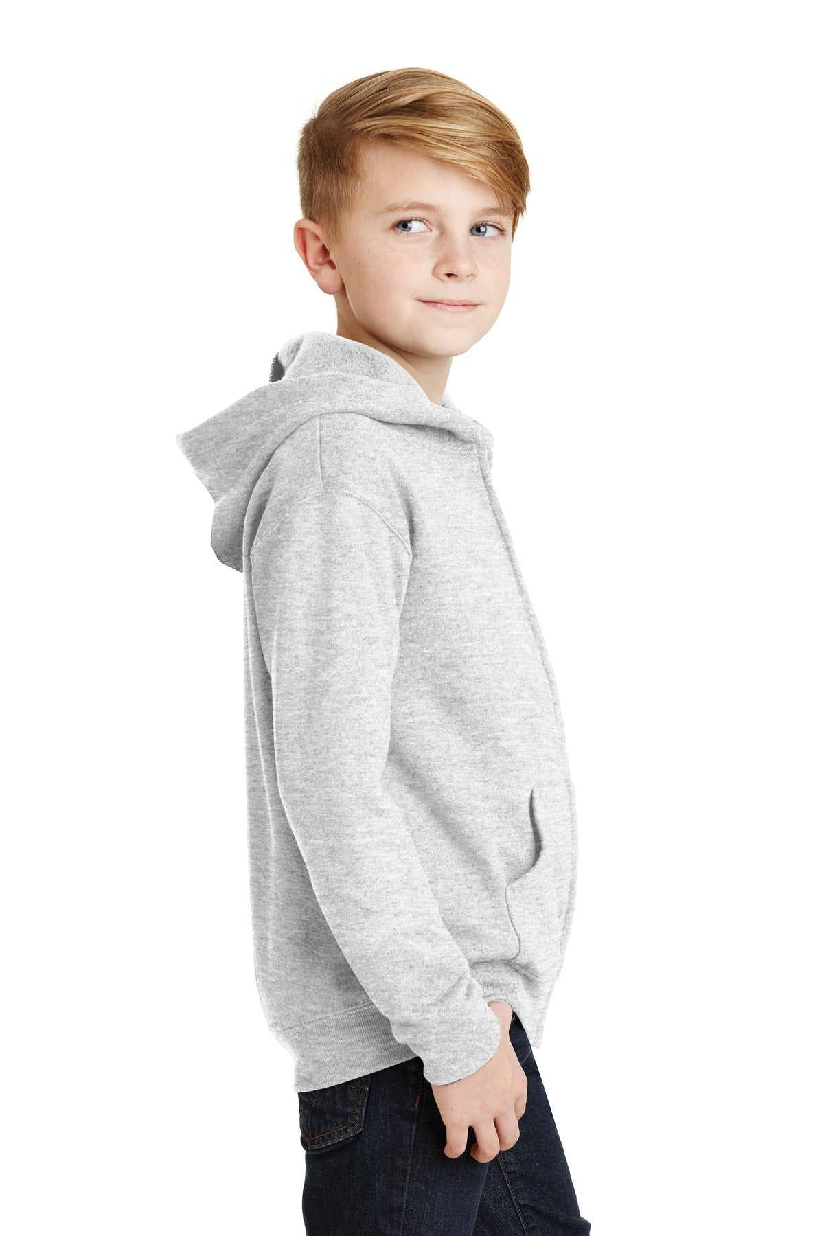 JERZEES® - Youth NuBlend® Full-Zip Hooded Sweatshirt. 993B - DFW Impression