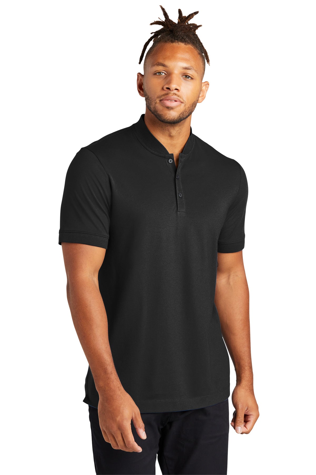 Mercer+Mettle™ Stretch Pique Henley MM1008 - DFW Impression