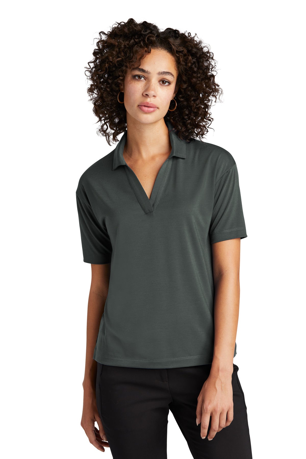 Mercer+Mettle™ Women's Stretch Jersey Polo MM1015 - DFW Impression