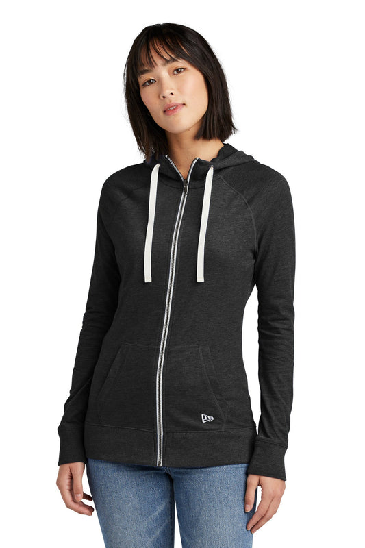 New Era ® Ladies Sueded Cotton Blend Full-Zip Hoodie. LNEA122 - DFW Impression