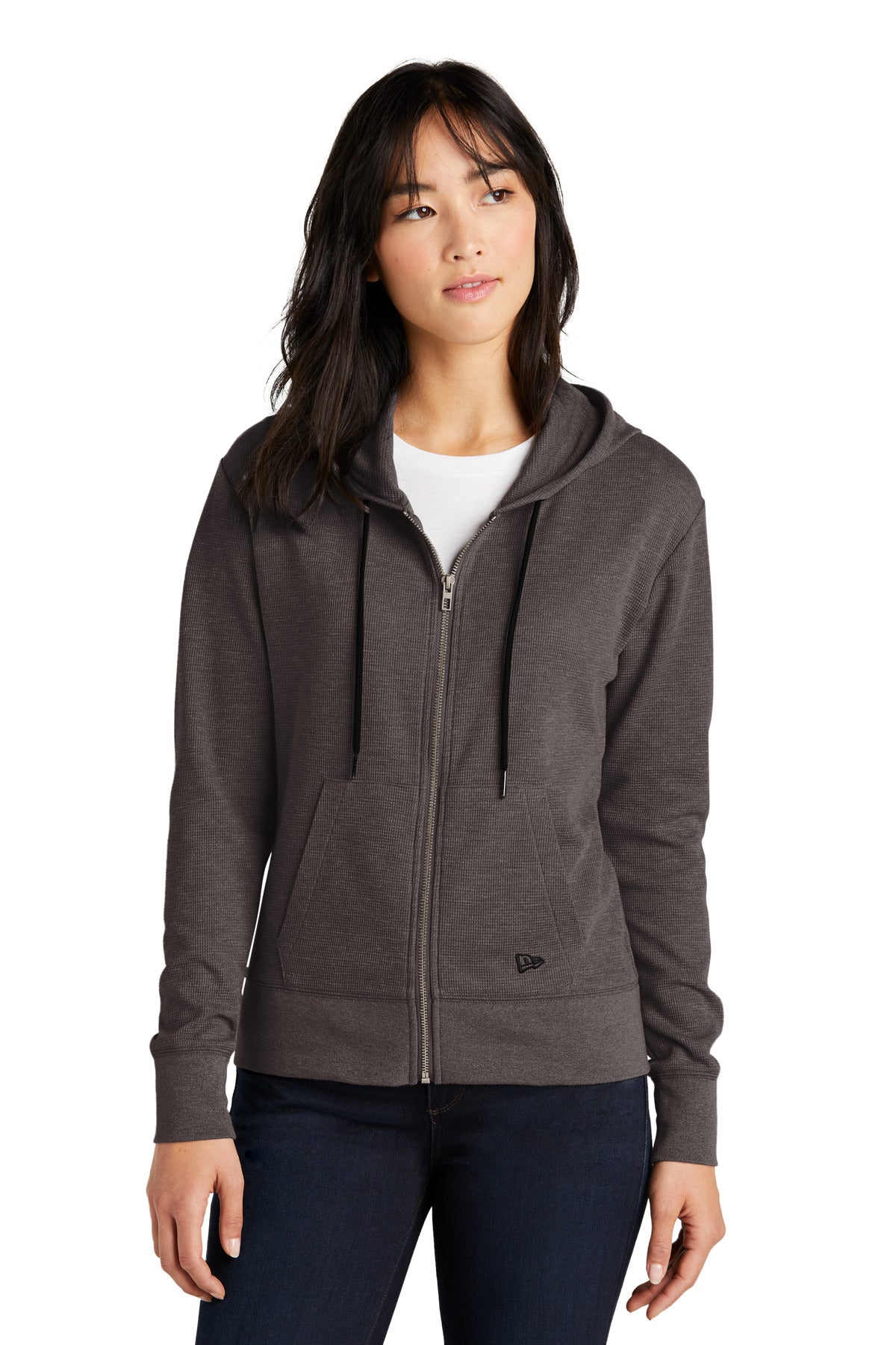 New Era® Ladies Thermal Full-Zip Hoodie LNEA141 - DFW Impression