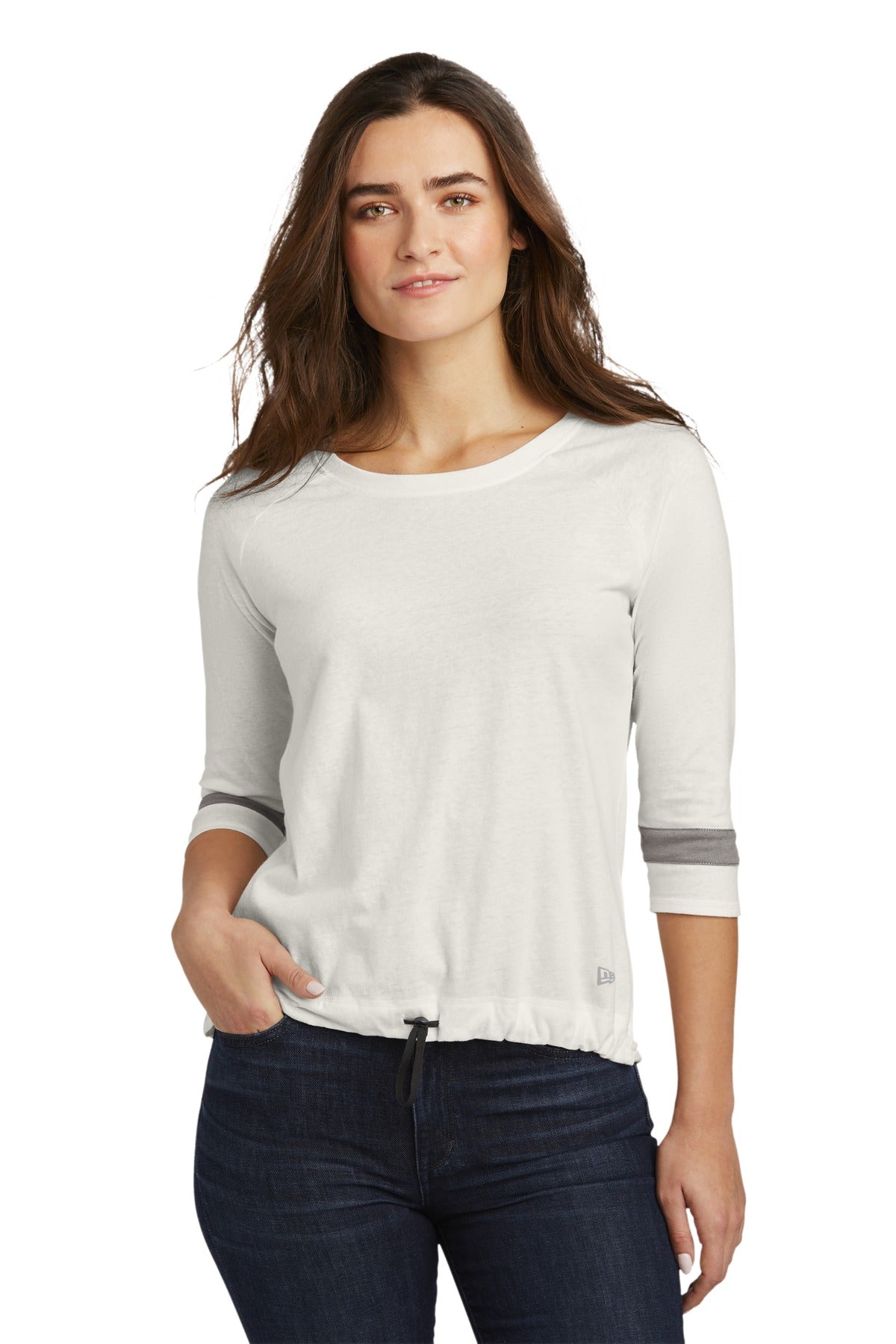 New Era ® Ladies Tri-Blend 3/4-Sleeve Tee LNEA136 - DFW Impression