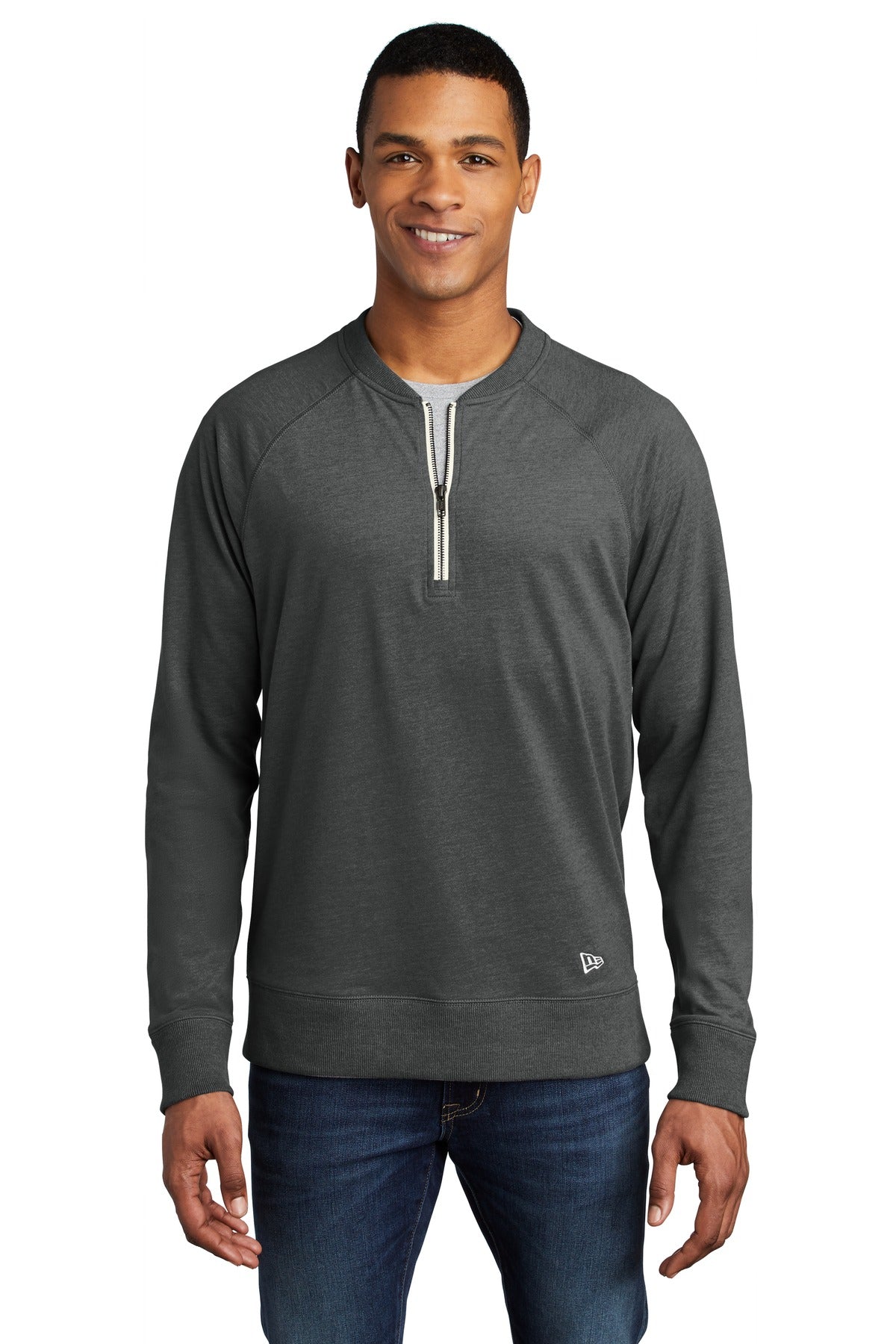 New Era ® Sueded Cotton Blend 1/4-Zip Pullover NEA123 - DFW Impression