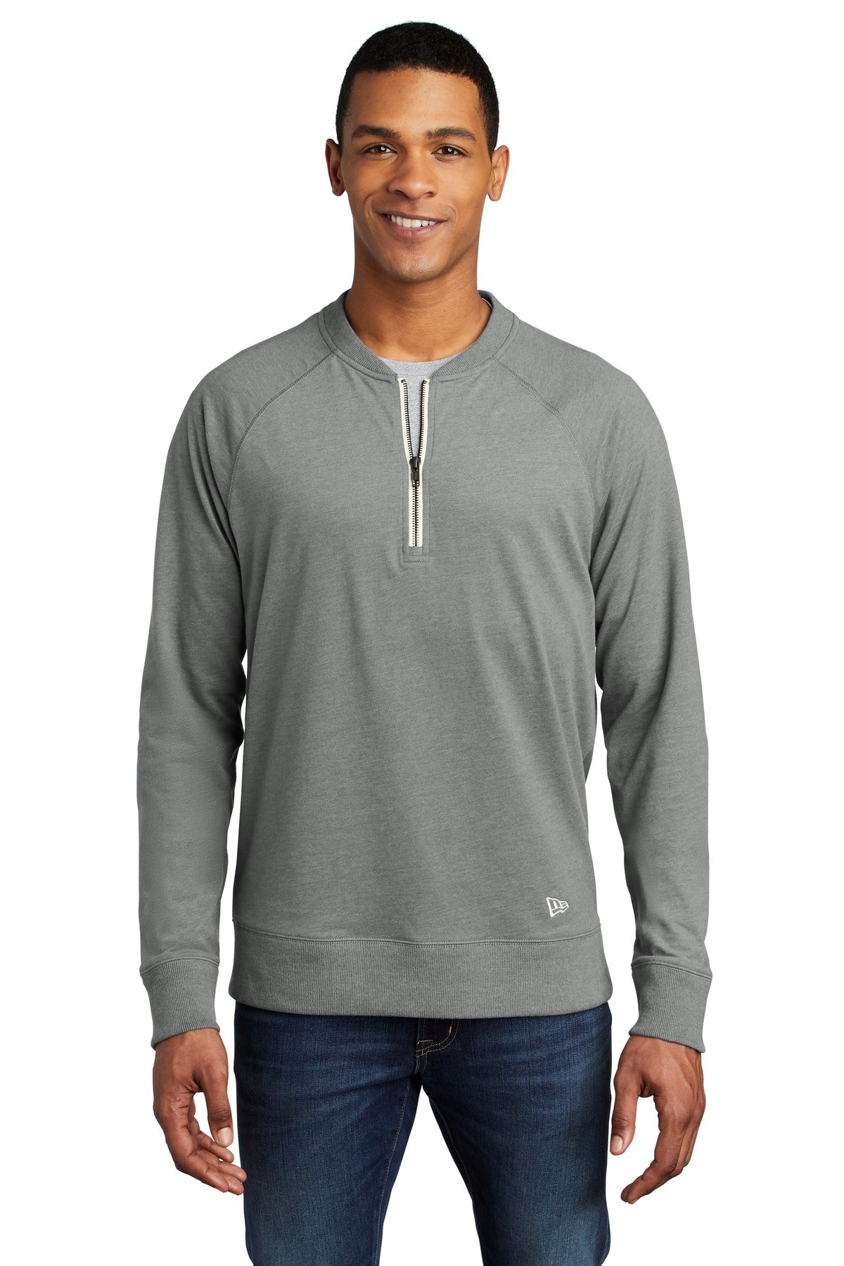 New Era ® Sueded Cotton Blend 1/4-Zip Pullover NEA123 - DFW Impression