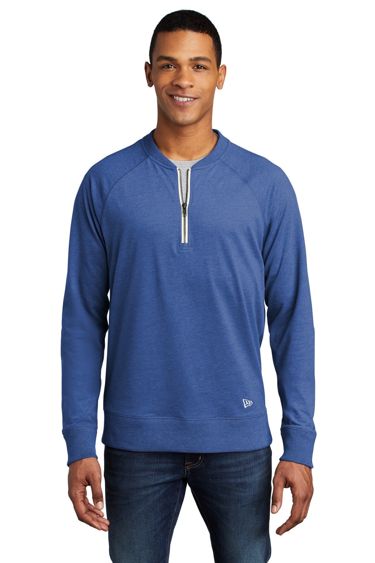 New Era ® Sueded Cotton Blend 1/4-Zip Pullover NEA123 - DFW Impression