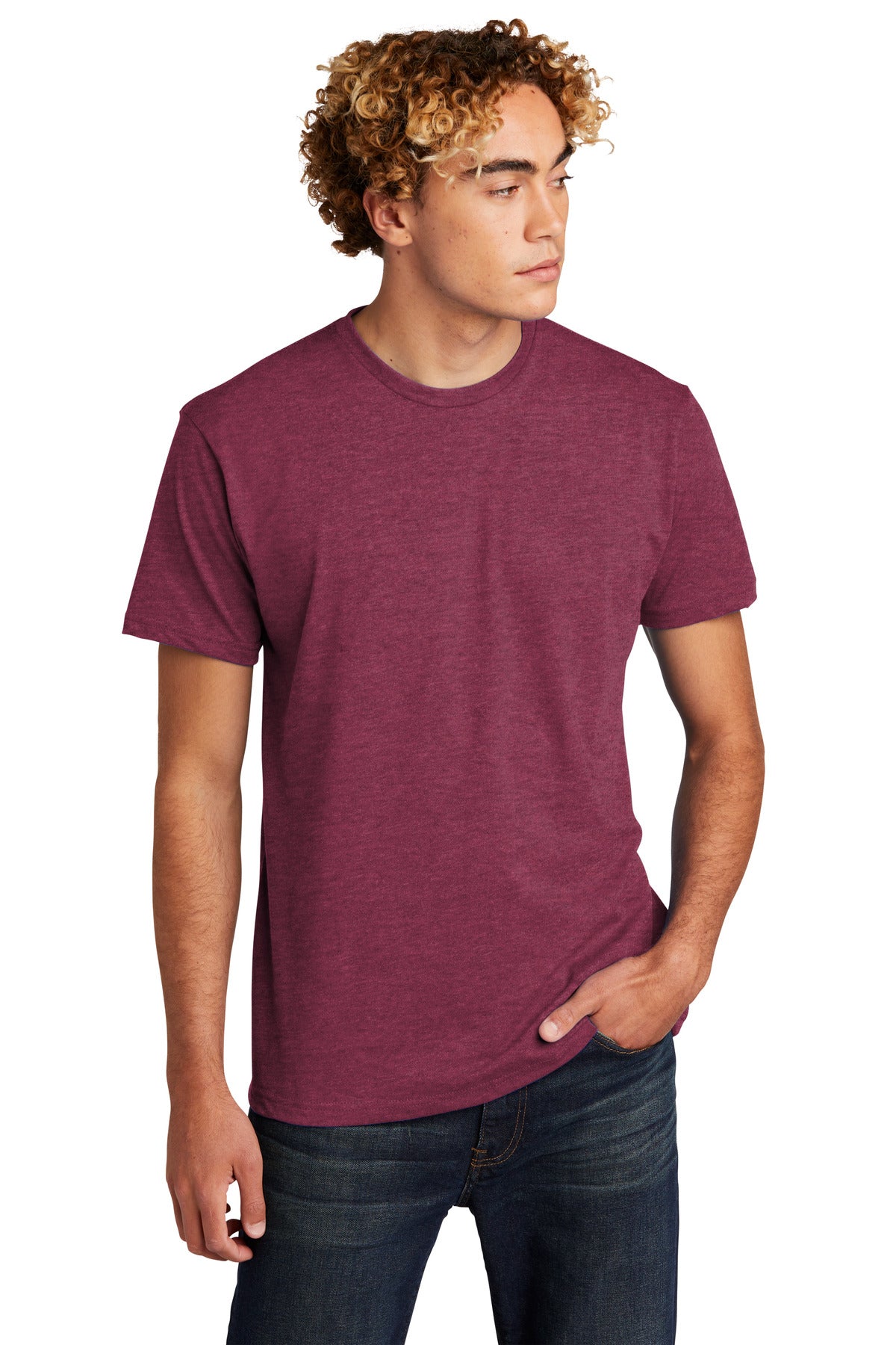 Next Level Apparel® Unisex CVC Tee. NL6210 [Heather Maroon] - DFW Impression