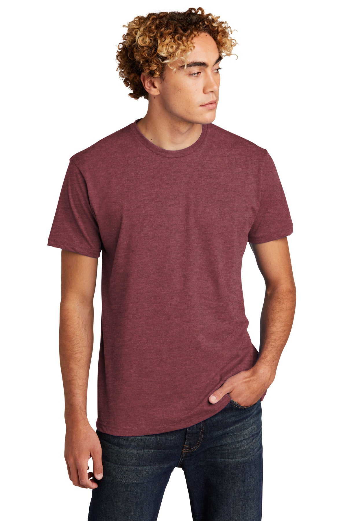 Next Level Apparel® Unisex CVC Tee. NL6210 [Heather Mauve] - DFW Impression