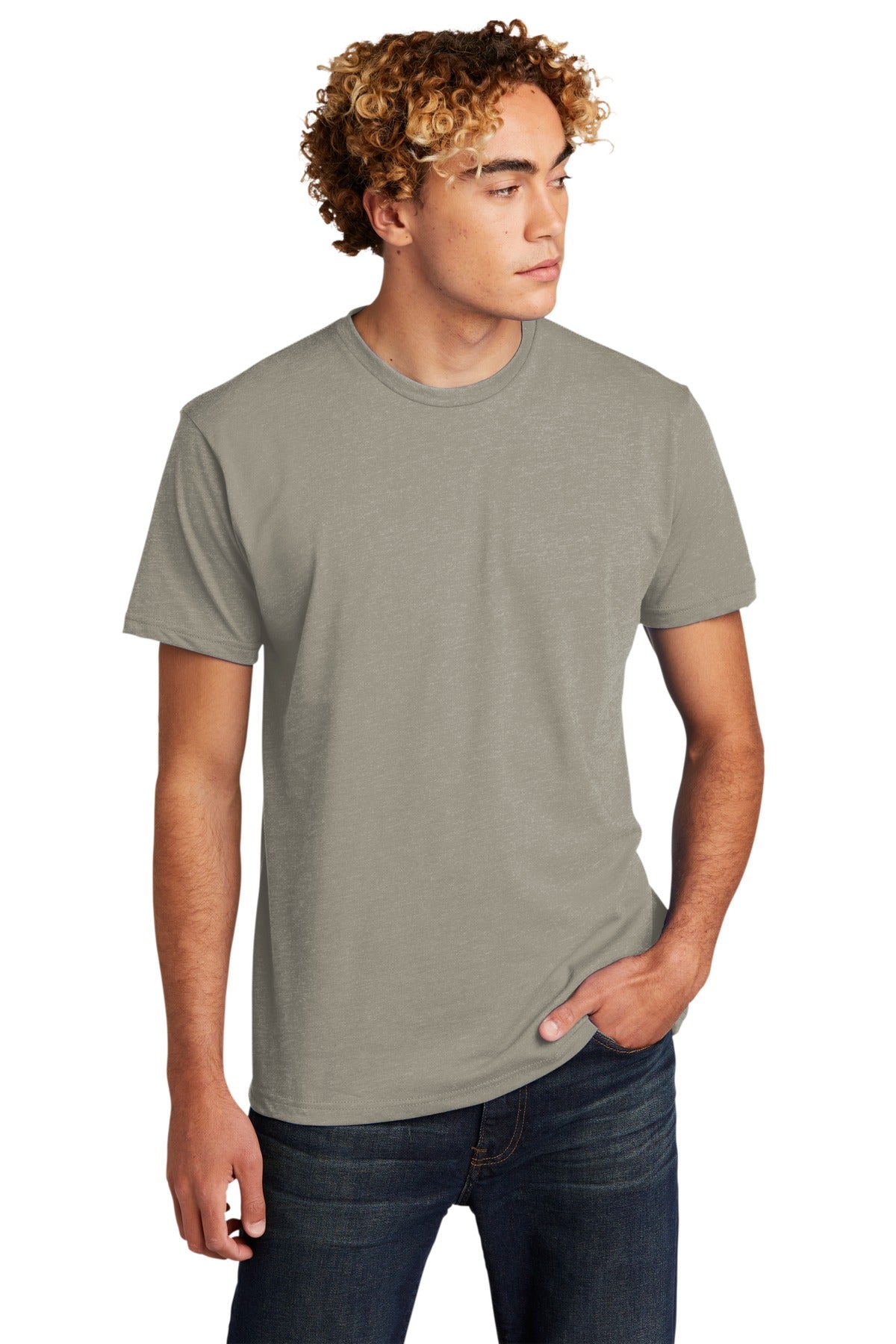 Next Level Apparel® Unisex CVC Tee. NL6210 [Stone Gray] - DFW Impression