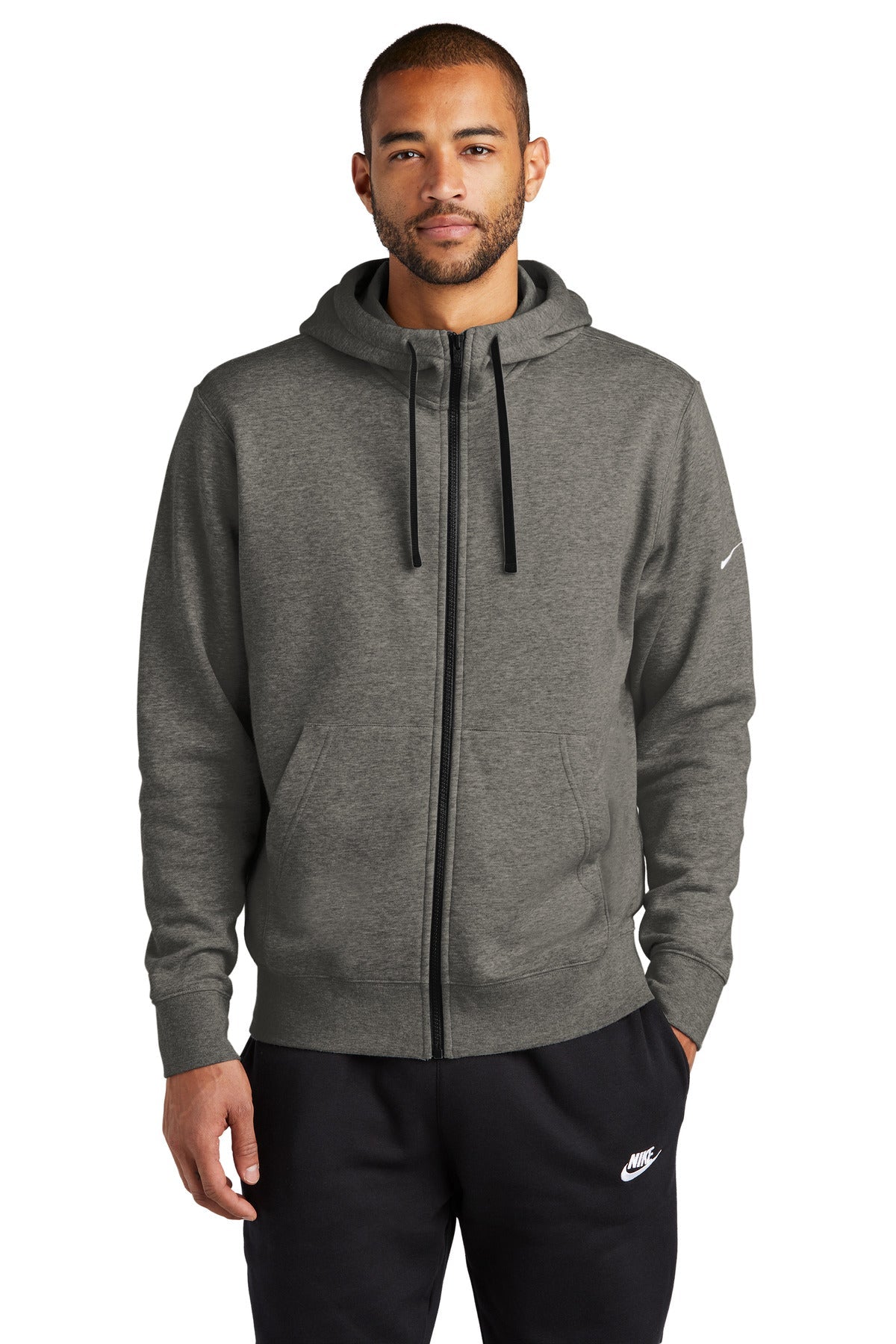 Nike Club Fleece Sleeve Swoosh Full-Zip Hoodie NKDR1513 - DFW Impression