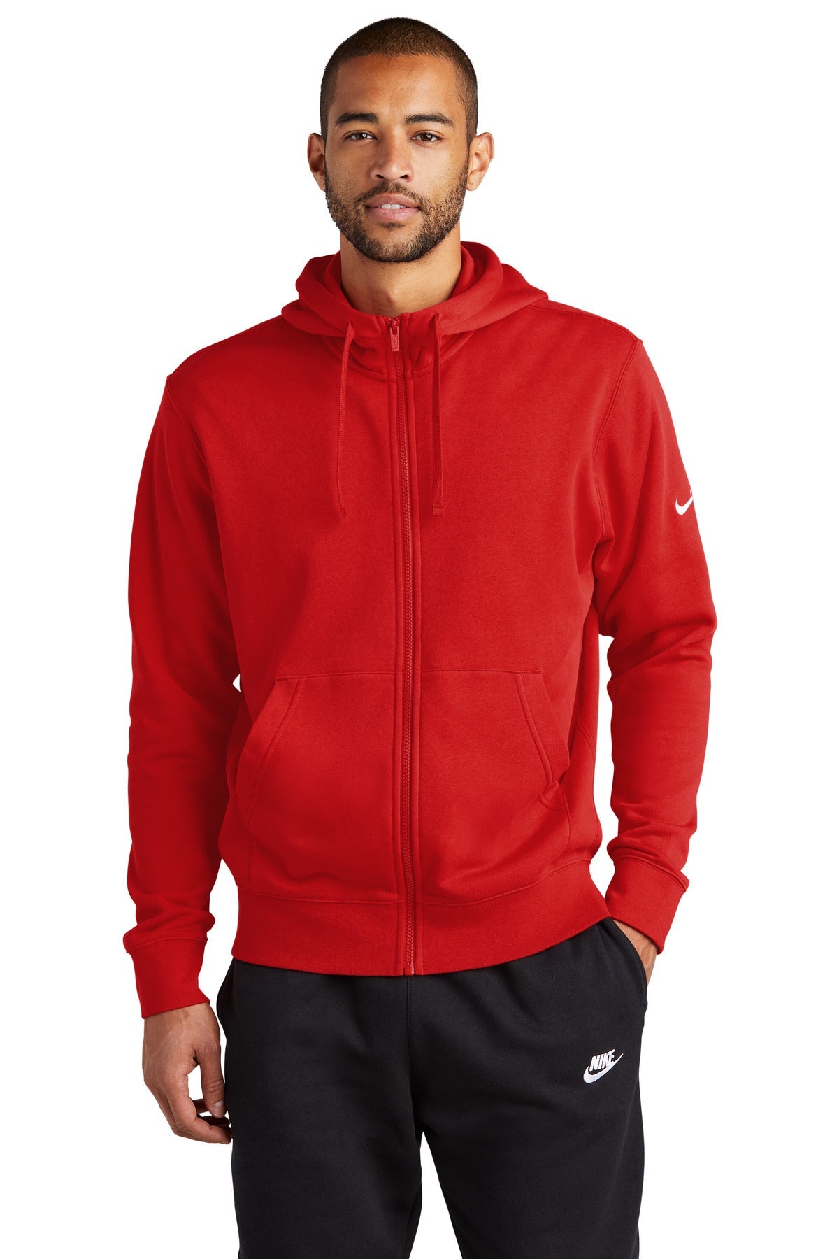 Nike Club Fleece Sleeve Swoosh Full-Zip Hoodie NKDR1513 - DFW Impression