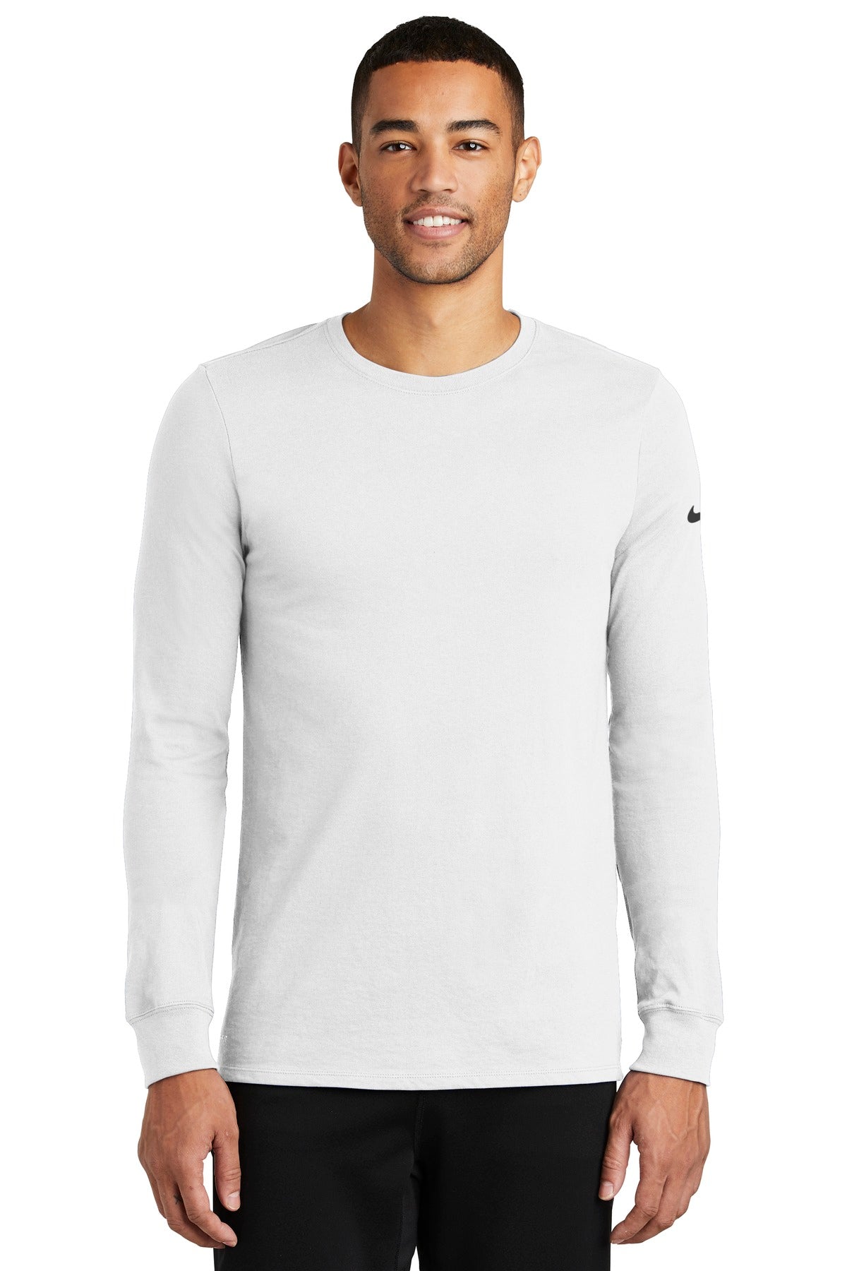 Nike Dri-FIT Cotton/Poly Long Sleeve Tee. NKBQ5230 - DFW Impression