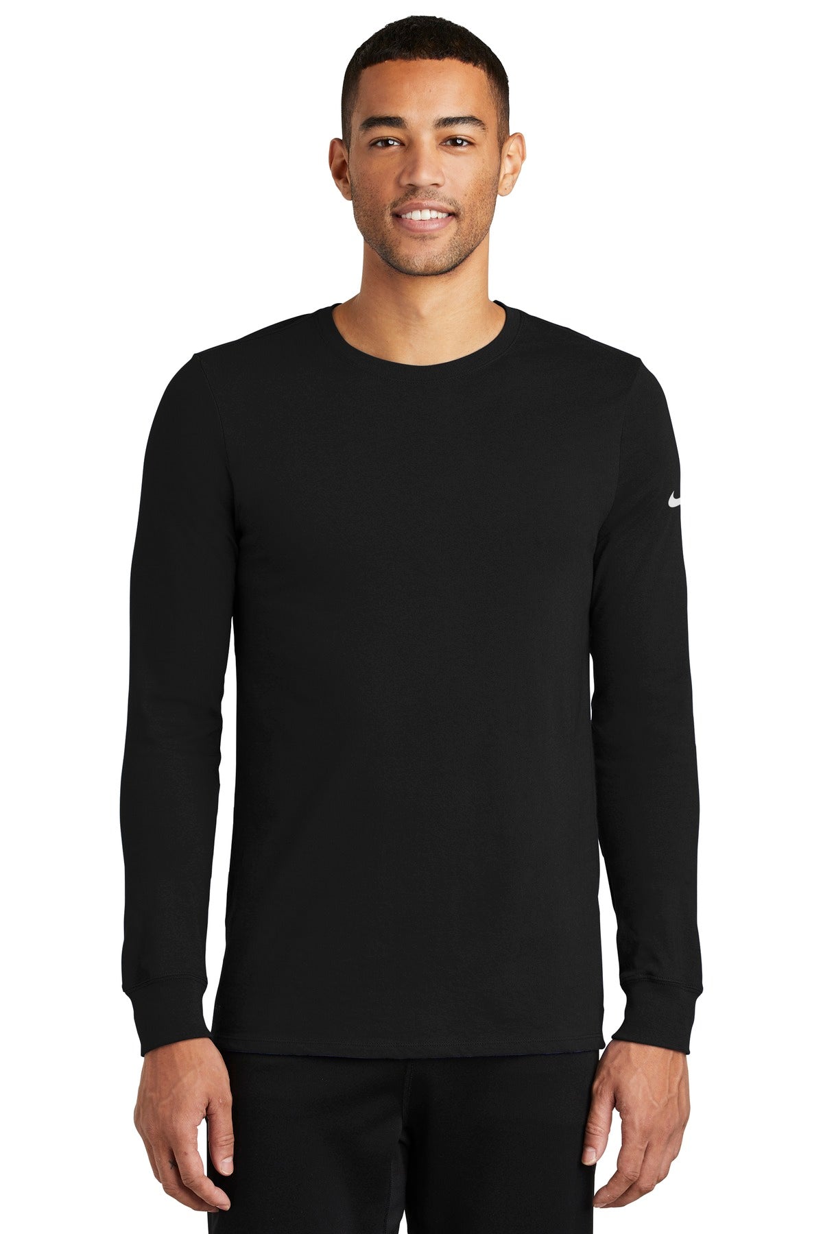 Nike Dri-FIT Cotton/Poly Long Sleeve Tee. NKBQ5230 - DFW Impression