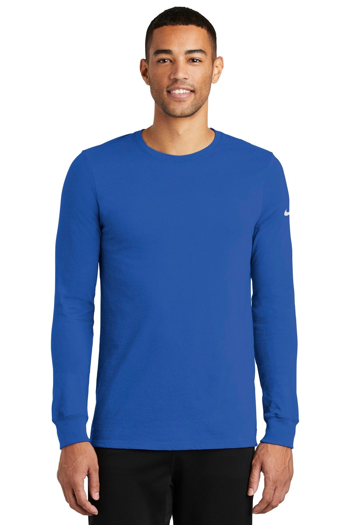 Nike Dri-FIT Cotton/Poly Long Sleeve Tee. NKBQ5230 - DFW Impression