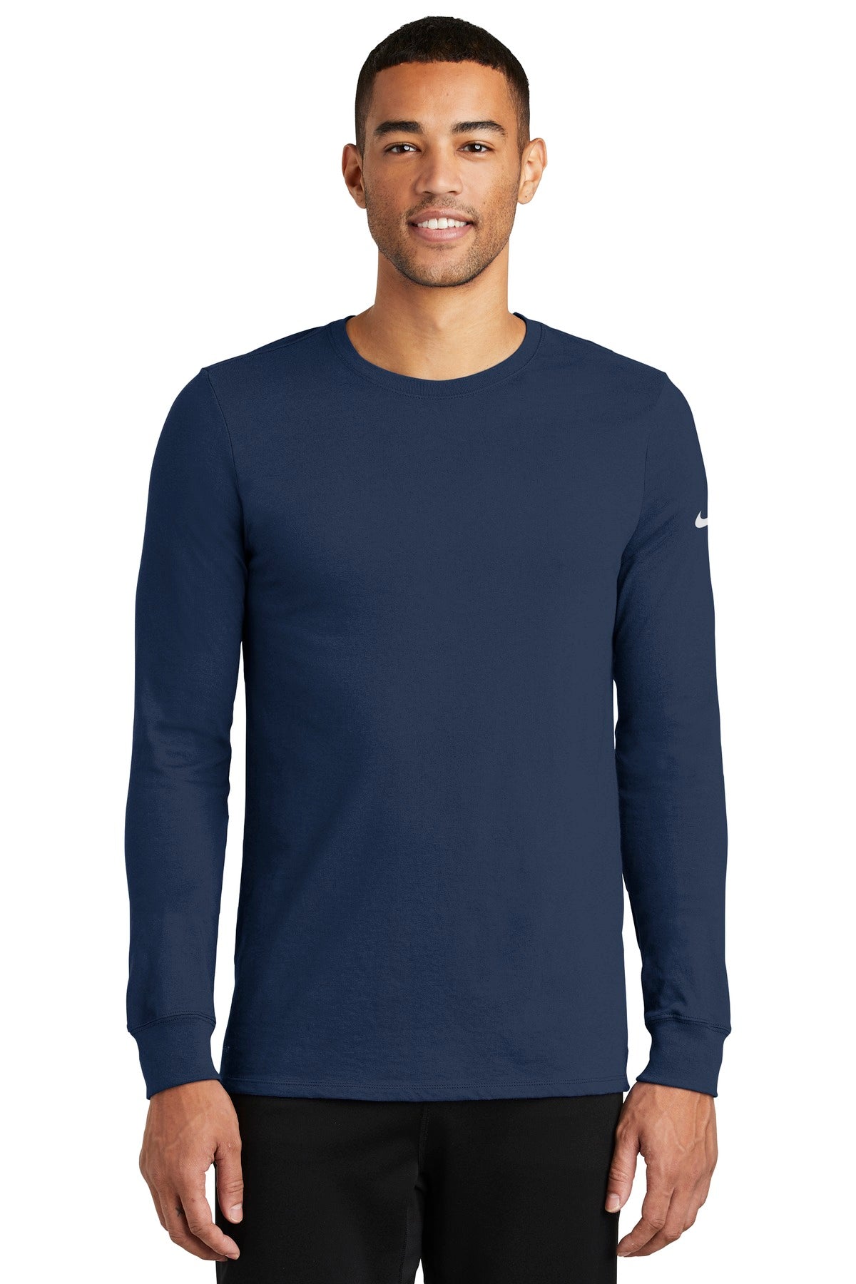 Nike Dri-FIT Cotton/Poly Long Sleeve Tee. NKBQ5230 - DFW Impression