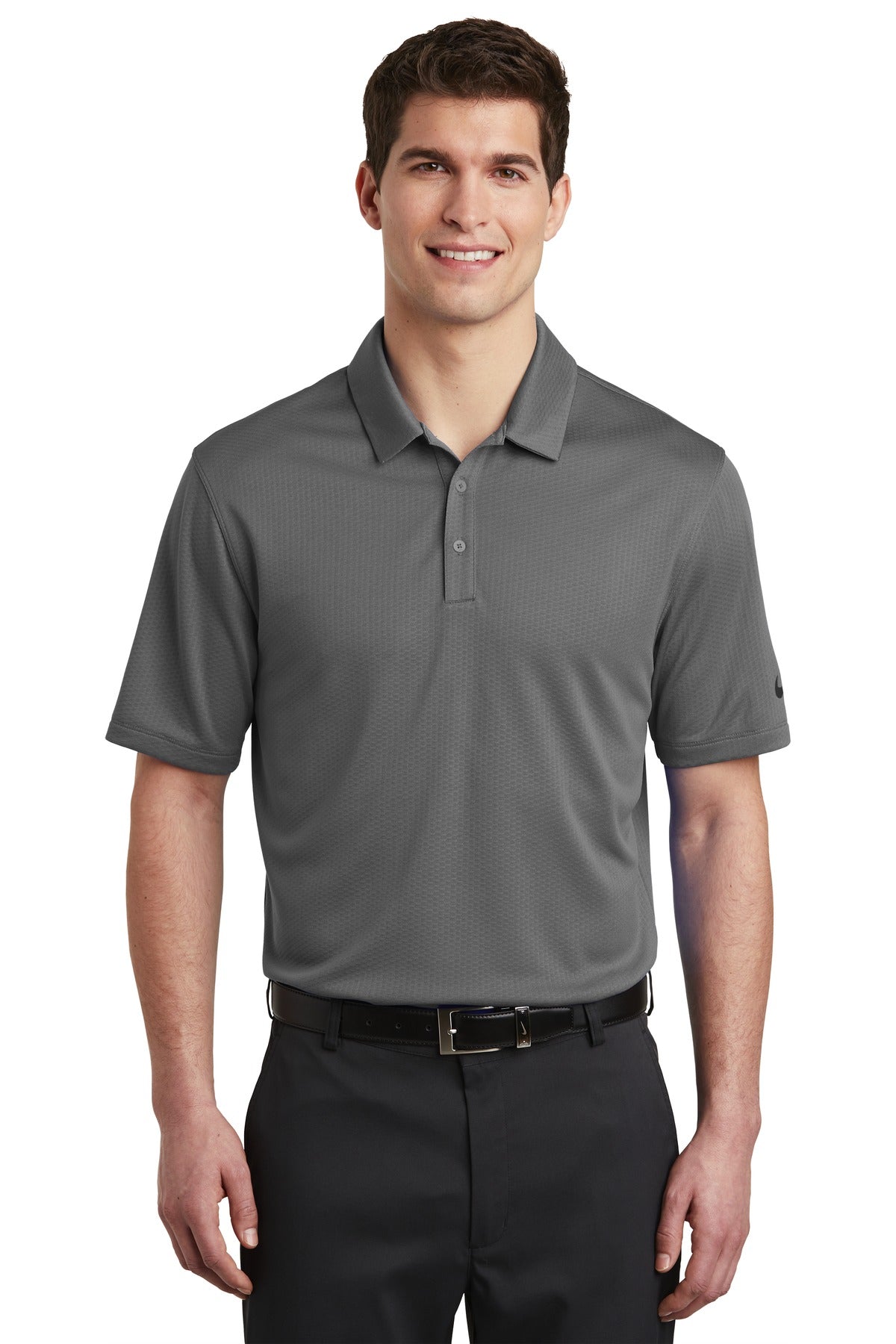 Nike Dri-FIT Hex Textured Polo. NKAH6266 - DFW Impression