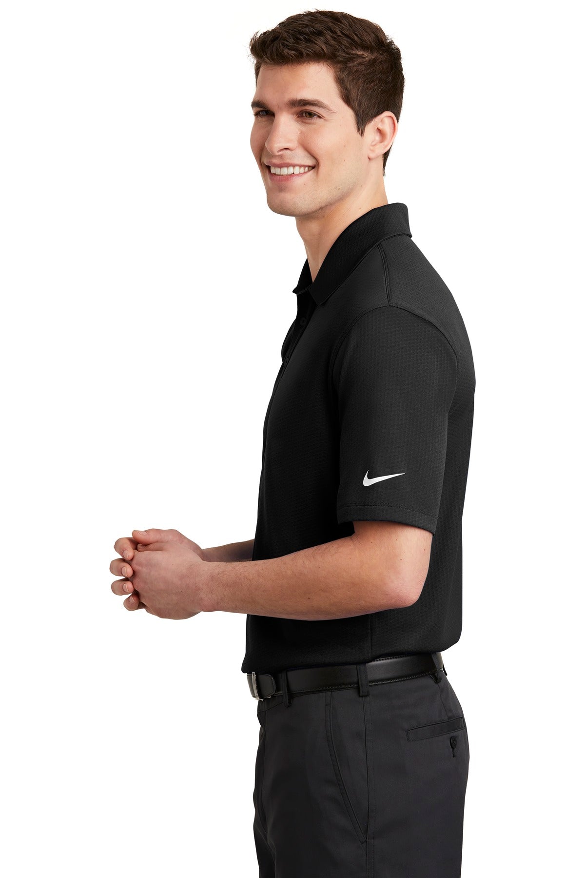 Nike Dri-FIT Hex Textured Polo. NKAH6266 - DFW Impression