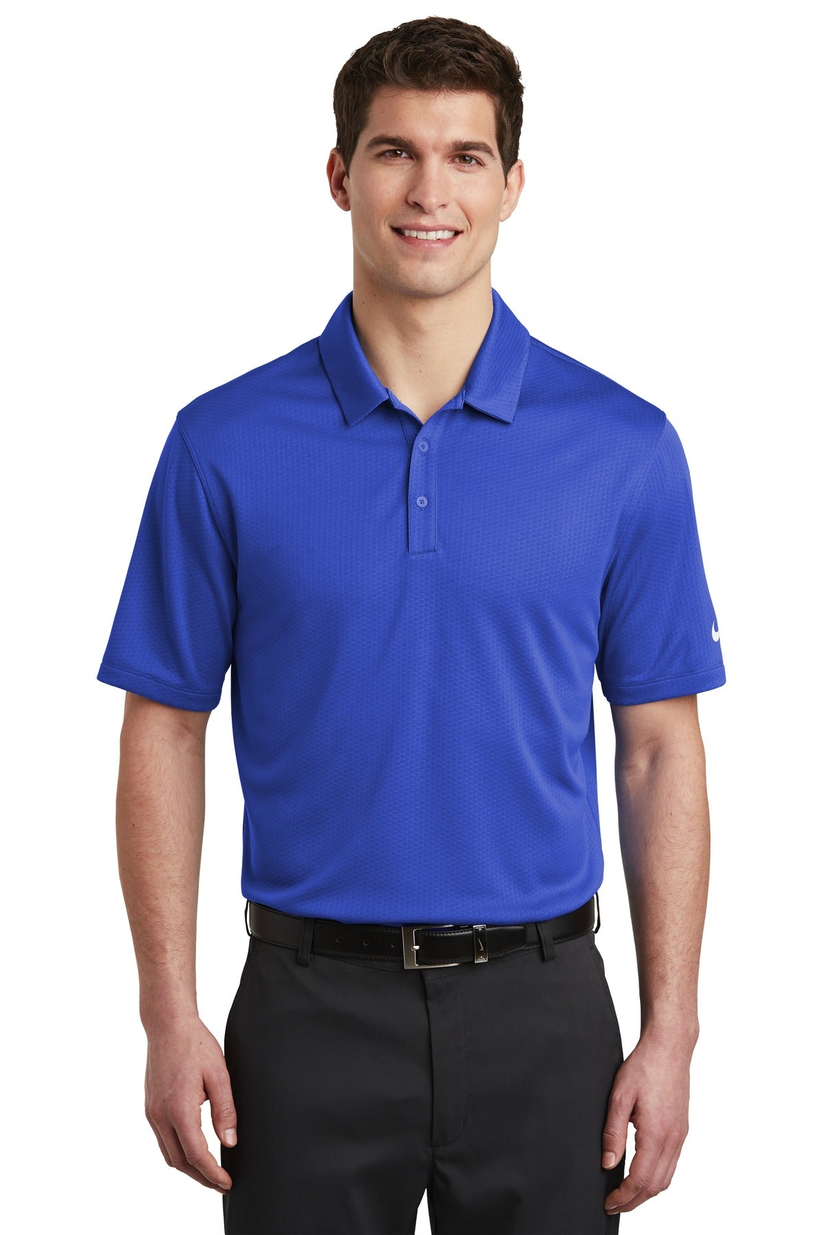 Nike Dri-FIT Hex Textured Polo. NKAH6266 - DFW Impression