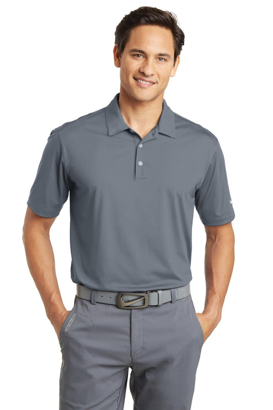 Nike Dri-FIT Vertical Mesh Polo. 637167 [Cool Grey] - DFW Impression