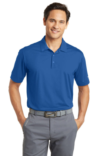 Nike Dri-FIT Vertical Mesh Polo. 637167 [Gym Blue] - DFW Impression