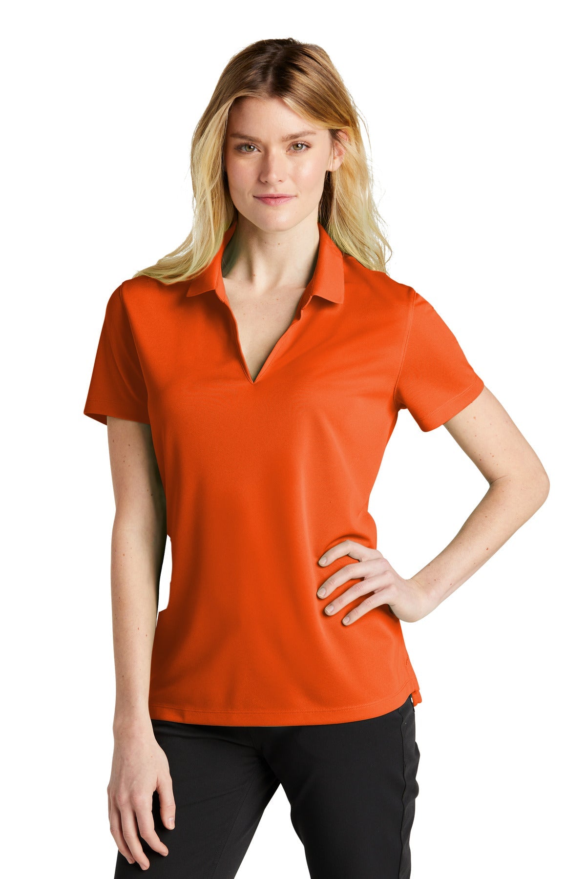 Nike Ladies Dri-FIT Micro Pique 2.0 Polo NKDC1991 [Brilliant Orange] - DFW Impression