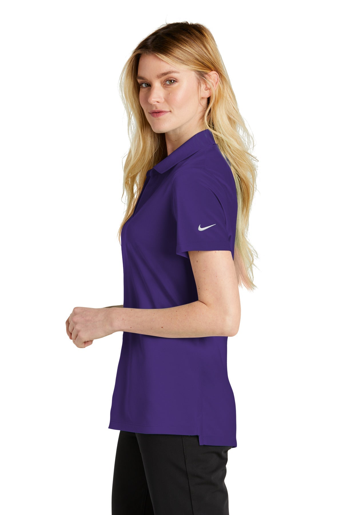 Nike Ladies Dri-FIT Micro Pique 2.0 Polo NKDC1991 [Court Purple] - DFW Impression