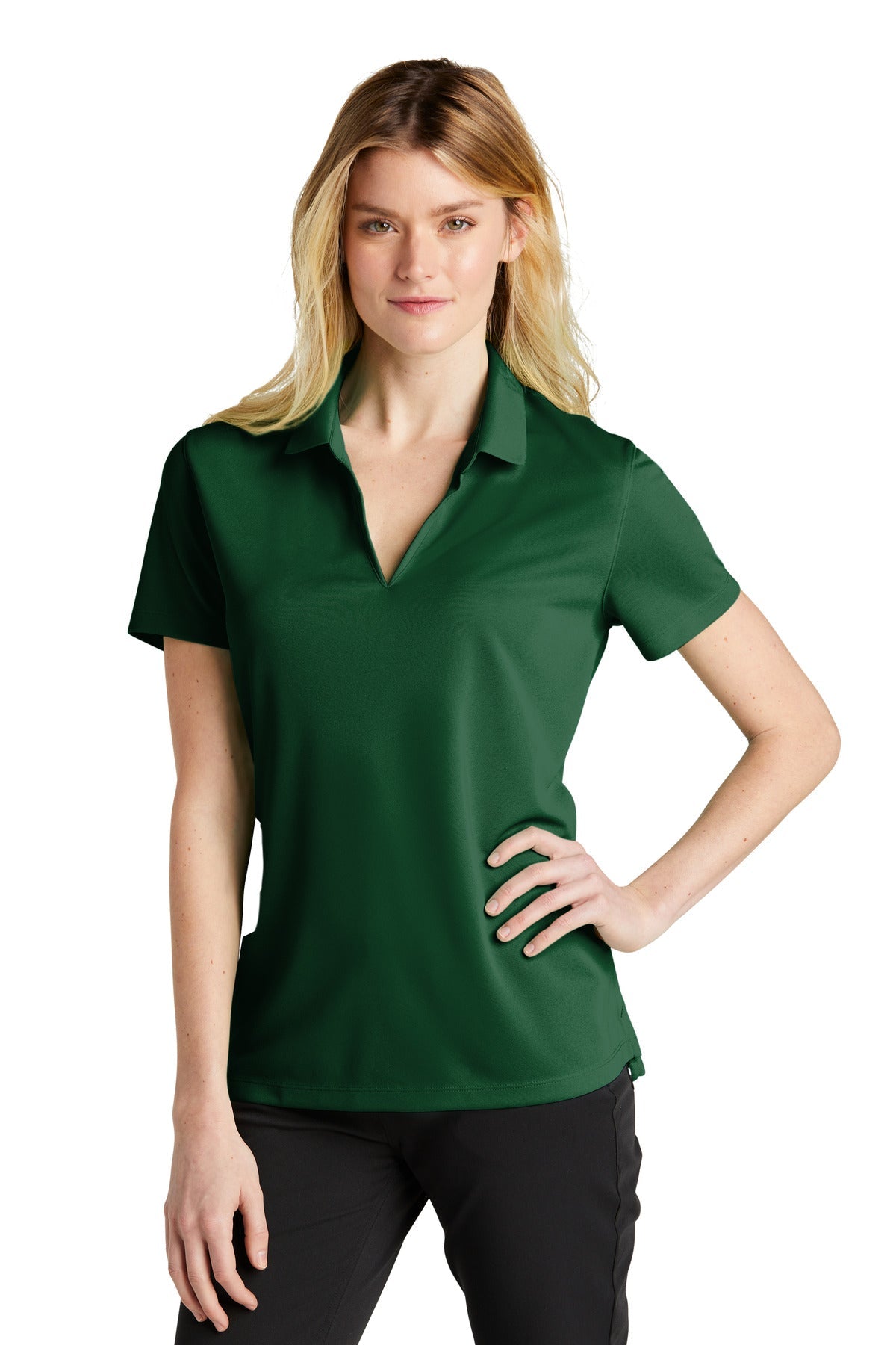 Nike Ladies Dri-FIT Micro Pique 2.0 Polo NKDC1991 [Gorge Green] - DFW Impression