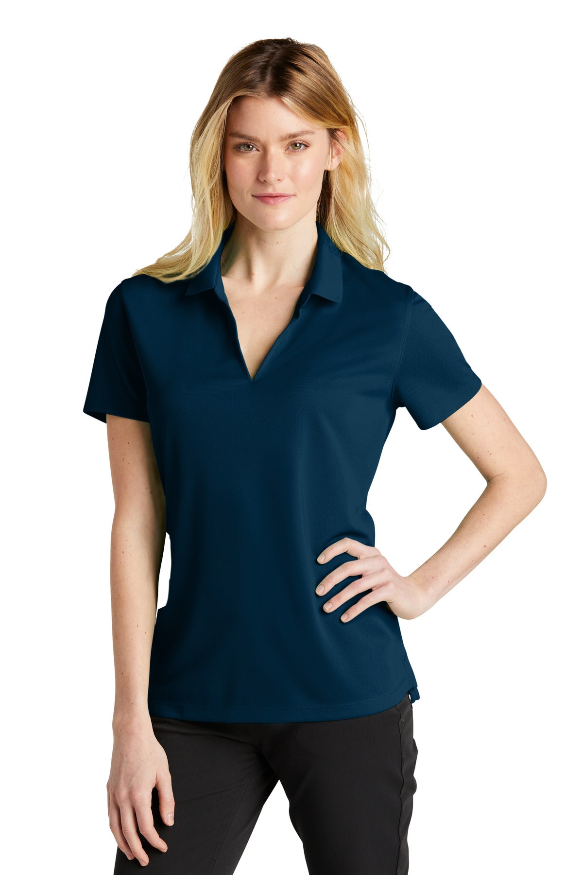 Nike Ladies Dri-FIT Micro Pique 2.0 Polo NKDC1991 [Navy] - DFW Impression