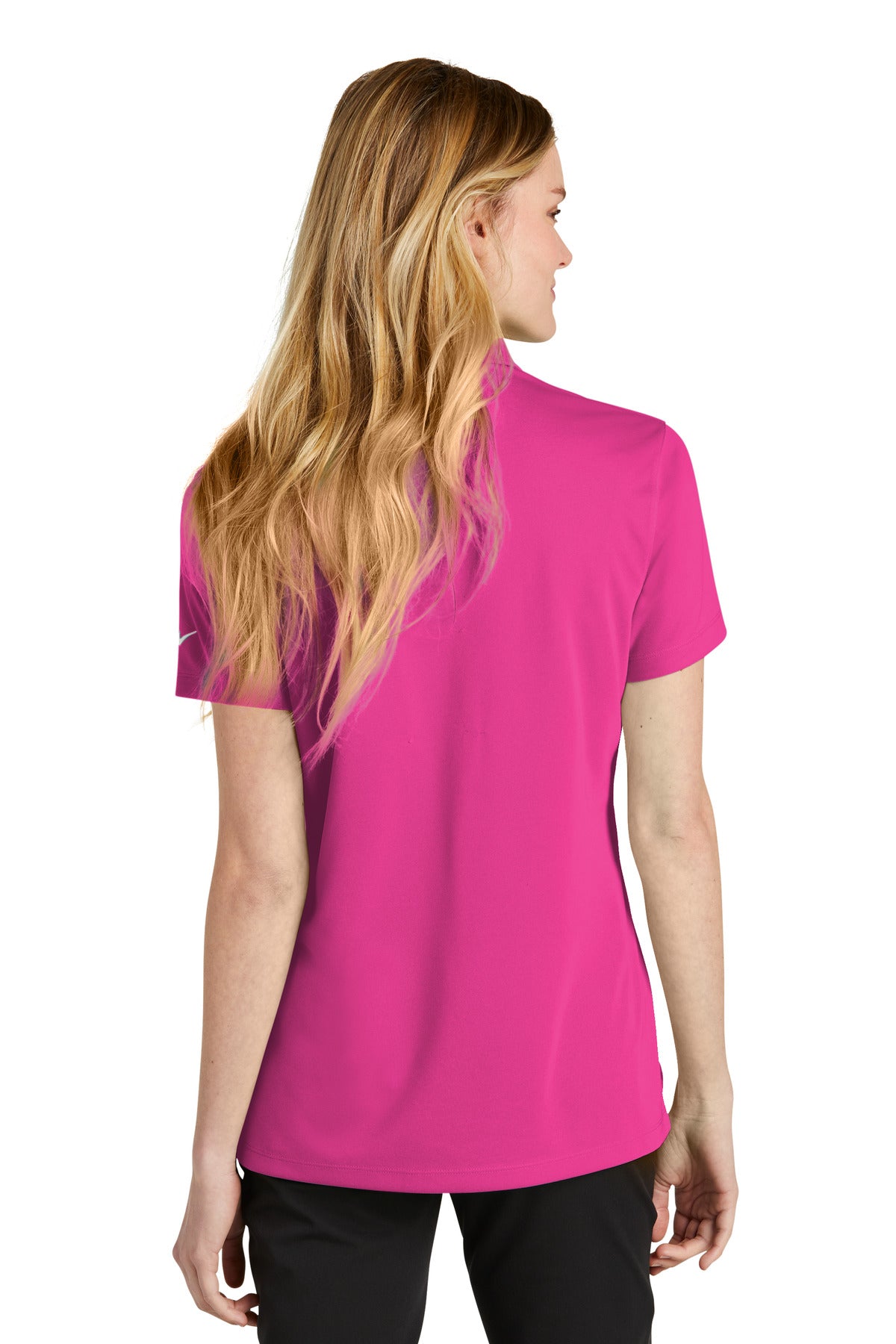 Nike Ladies Dri-FIT Micro Pique 2.0 Polo NKDC1991 [Vivid Pink] - DFW Impression