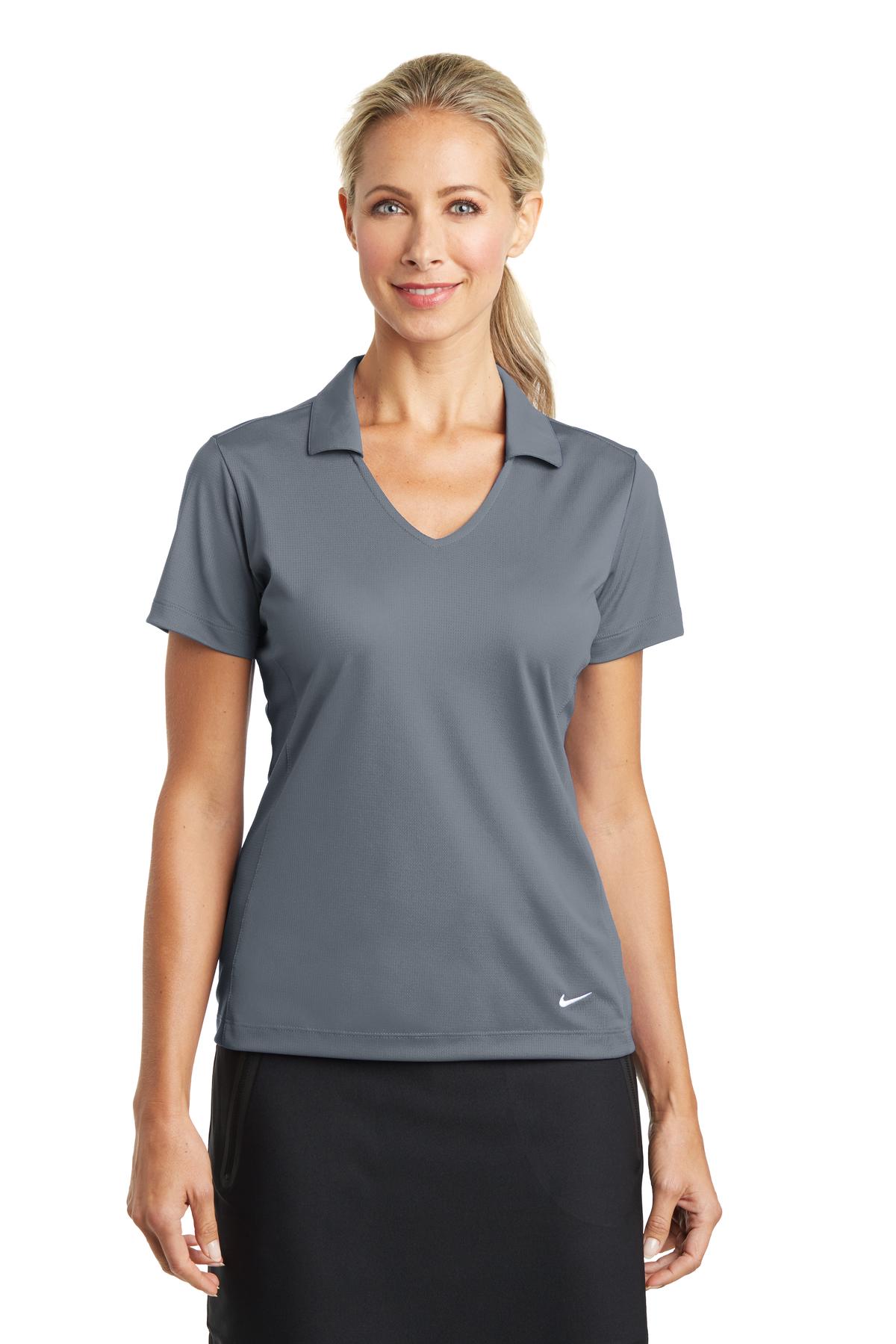 Nike Ladies Dri-FIT Vertical Mesh Polo. 637165 - DFW Impression