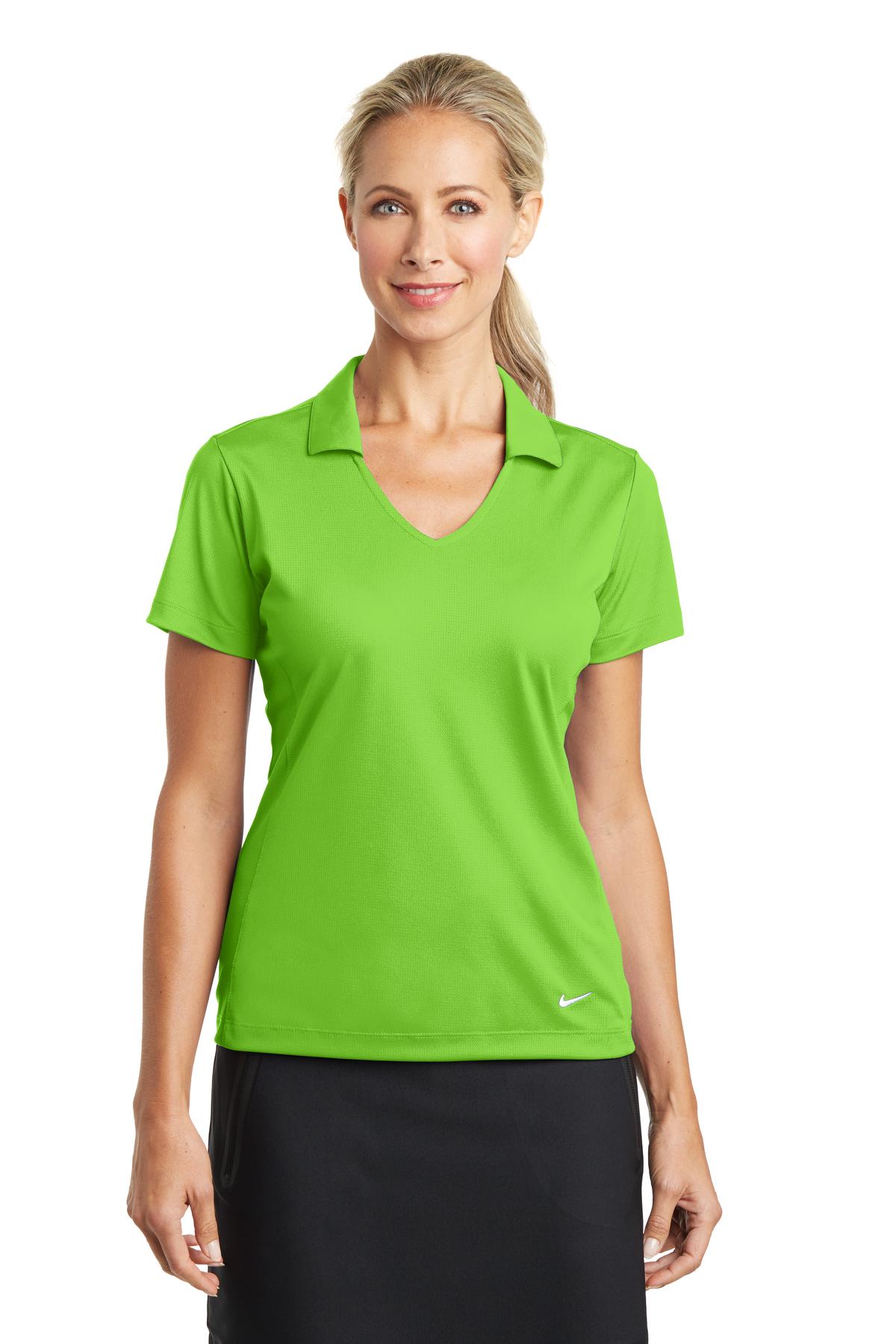 Nike Ladies Dri-FIT Vertical Mesh Polo. 637165 - DFW Impression