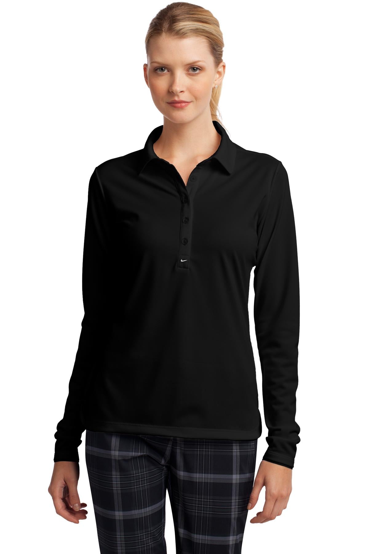 Nike Ladies Long Sleeve Dri-FIT Stretch Tech Polo. 545322 - DFW Impression