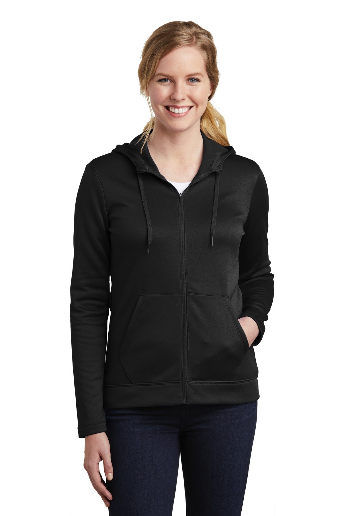 Nike Ladies Therma FIT Full Zip Fleece Hoodie. NKAH6264 DFW Impression