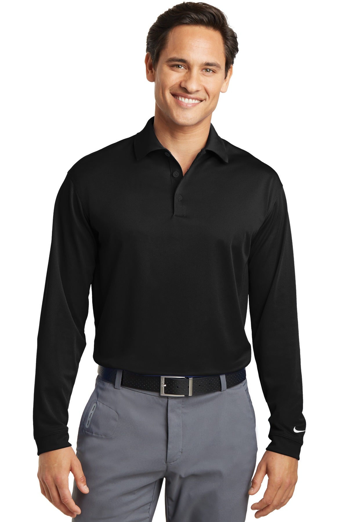 Nike Long Sleeve Dri-FIT Stretch Tech Polo. 466364 - DFW Impression