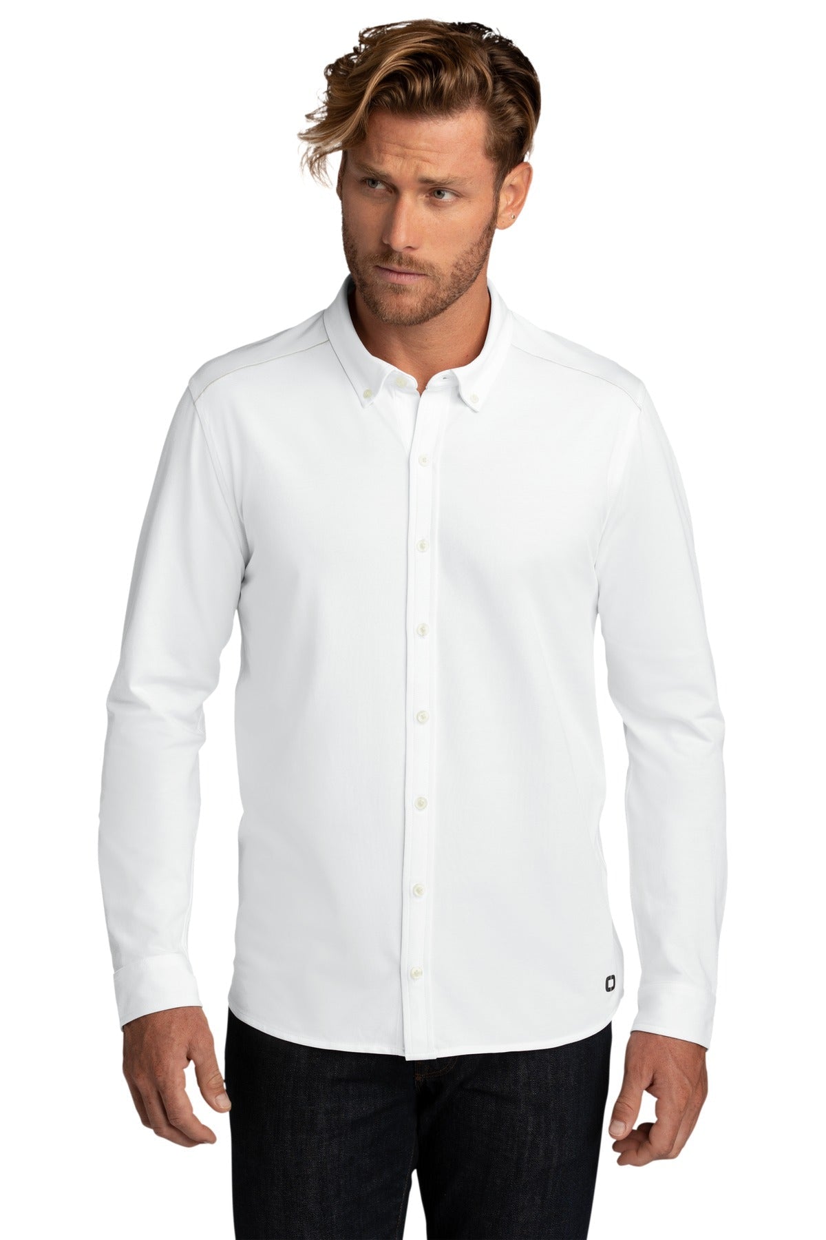 OGIO ® Code Stretch Long Sleeve Button-Up. OG145 - DFW Impression