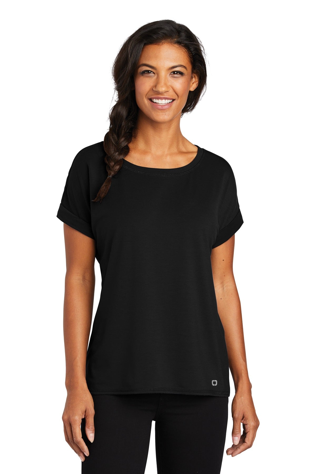 OGIO ® Ladies Luuma Cuffed Short Sleeve. LOG800 - DFW Impression